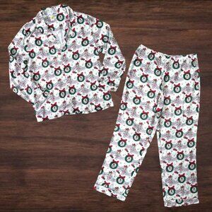 Pottery Barn Kids x Dr. Seuss The Grinch Christmas 2-PC Pajama Set Womens M